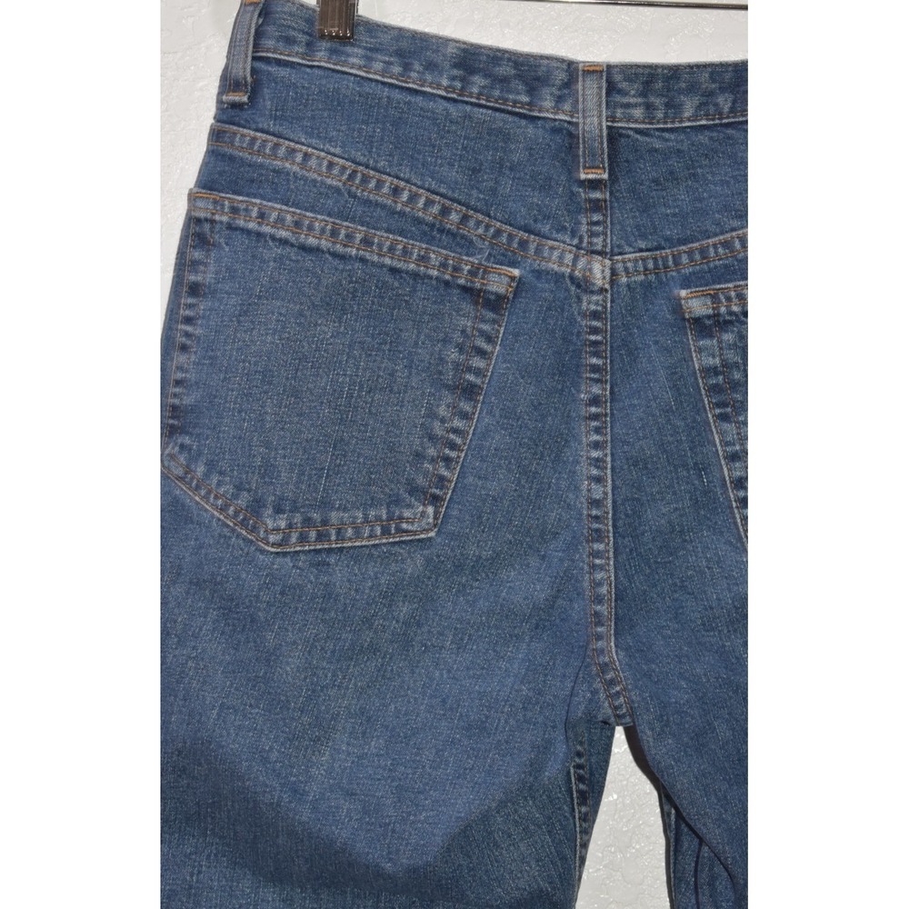 Eddie Bauer 10P Petite Blue Jeans 100% Cotton 5-Pocket High Rise Straight Leg - Picture 9 of 16